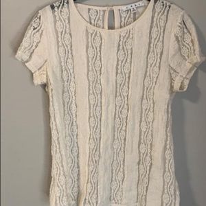 Ecru Lace Tee